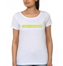 Load image into Gallery viewer, Day Trader Share Market T-Shirt for Women-White-Ektarfa.online
