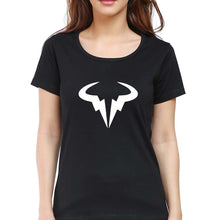 Load image into Gallery viewer, Rafael Nadal (RAFA) T-Shirt for Women-XS(32 Inches)-Black-Ektarfa.online
