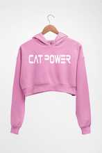 Load image into Gallery viewer, Cat Power Crop HOODIE FOR WOMEN-Light Baby Pink-Ektarfa.online
