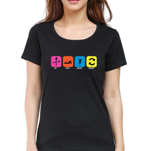 Load image into Gallery viewer, Badminton T-Shirt for Women-Black-Ektarfa.online

