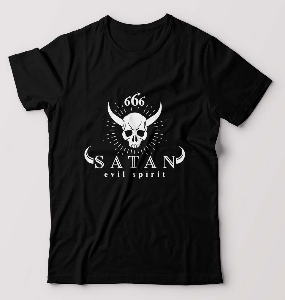 O-Parts Hunter 666 Satan T-Shirt for Men-Black-Ektarfa.online