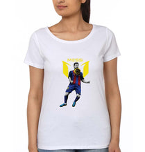 Load image into Gallery viewer, Messi T-Shirt for Women-White-Ektarfa.online
