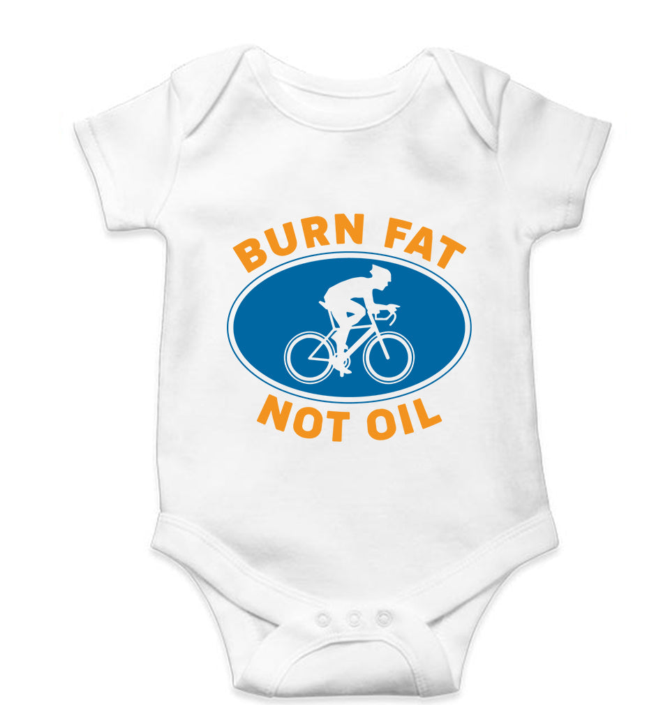 Cycling Kids Romper For Baby Boy/Girl-0-5 Months(18 Inches)-White-Ektarfa.online