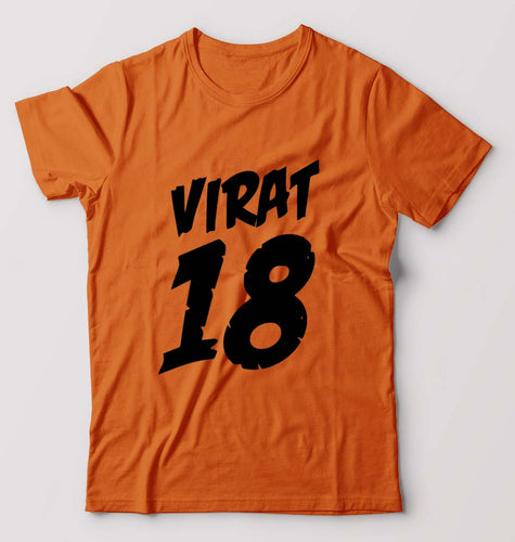 Virat Kohli T-Shirt for Men-Orange-Ektarfa.online