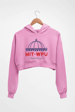 Load image into Gallery viewer, MIT World Peace University Crop HOODIE FOR WOMEN-Light Baby Pink-Ektarfa.online
