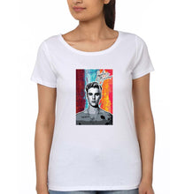 Load image into Gallery viewer, Justin Bieber T-Shirt for Women-White-Ektarfa.online
