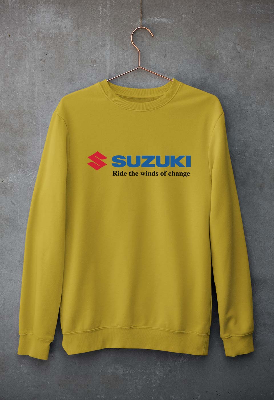 Suzuki Unisex Sweatshirt for Men/Women-Mustard Yellow-Ektarfa.online