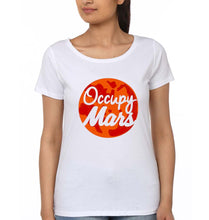 Load image into Gallery viewer, Occupy Mars Elon Musk T-Shirt for Women-White-Ektarfa.online
