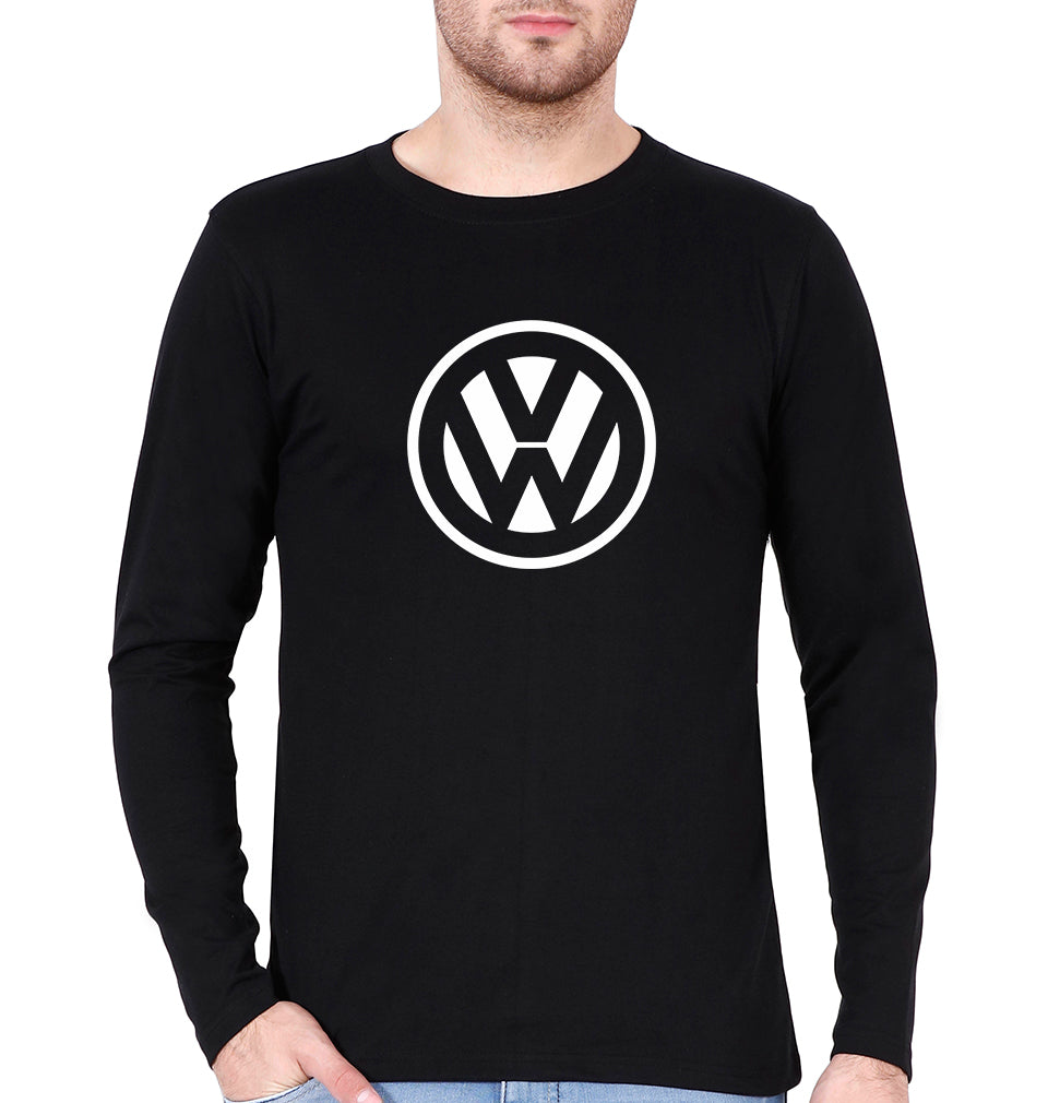volkswagen Full Sleeves T-Shirt for Men-Black-Ektarfa.online