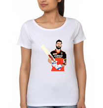 Load image into Gallery viewer, Virat Kohli T-Shirt for Women-White-Ektarfa.online
