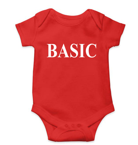 Basic Kids Romper For Baby Boy/Girl-Red-Ektarfa.online