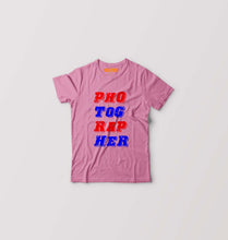 Load image into Gallery viewer, Photographer Kids T-Shirt for Boy/Girl-Pink-Ektarfa.online
