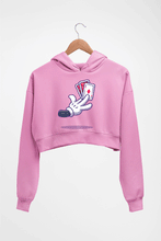 Load image into Gallery viewer, Poker Crop HOODIE FOR WOMEN-Light Baby Pink-Ektarfa.online
