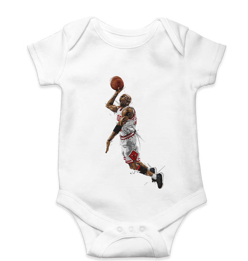 Michael Jordan Kids Romper For Baby Boy/Girl-White-Ektarfa.online