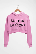 Load image into Gallery viewer, Mother of Dragons (GOT) Crop HOODIE FOR WOMEN-Light Baby Pink-Ektarfa.online
