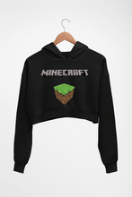 Load image into Gallery viewer, Minecraft Crop HOODIE FOR WOMEN-Black-Ektarfa.online
