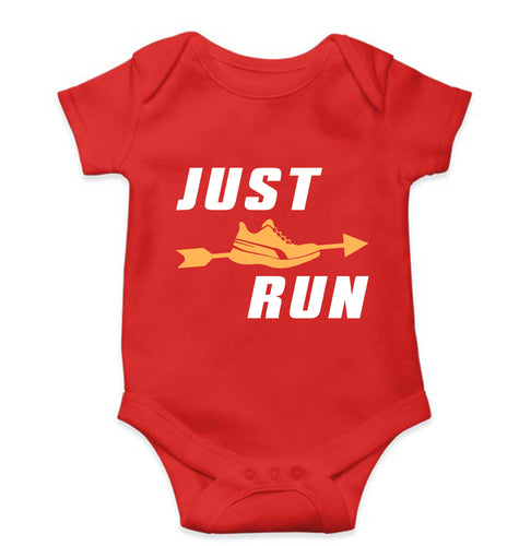 Runner Running Kids Romper For Baby Boy/Girl-0-5 Months(18 Inches)-RED-Ektarfa.online