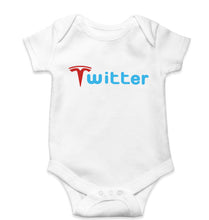 Load image into Gallery viewer, Elon Musk Twitter x Tesla Kids Romper For Baby Boy/Girl-White-Ektarfa.online
