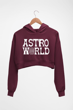 Load image into Gallery viewer, Astroworld Travis Scott Crop HOODIE FOR WOMEN-Maroon-Ektarfa.online

