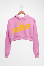 Load image into Gallery viewer, Runner Running Crop HOODIE FOR WOMEN-Light Baby Pink-Ektarfa.online
