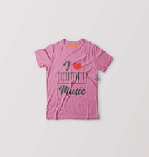 Load image into Gallery viewer, Love Music Piano Kids T-Shirt for Boy/Girl-Pink-Ektarfa.online
