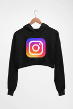Load image into Gallery viewer, Instagram Crop HOODIE FOR WOMEN-Black-Ektarfa.online
