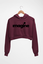 Load image into Gallery viewer, Imagine Riteish Deshmukh Crop HOODIE FOR WOMEN-Maroon-Ektarfa.online
