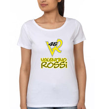 Load image into Gallery viewer, Valentino Rossi(VR 46) T-Shirt for Women-White-Ektarfa.online
