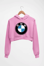 Load image into Gallery viewer, BMW Crop HOODIE FOR WOMEN-Light Baby Pink-Ektarfa.online
