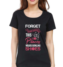 Load image into Gallery viewer, Bowling Princess T-Shirt for Women-Black-Ektarfa.online
