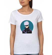 Load image into Gallery viewer, Gojo Satoru Anime T-Shirt for Women-White-Ektarfa.online
