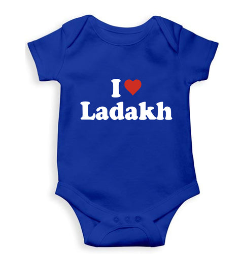 I Love Ladakh Kids Romper For Baby Boy/Girl-0-5 Months(18 Inches)-Royal Blue-Ektarfa.online