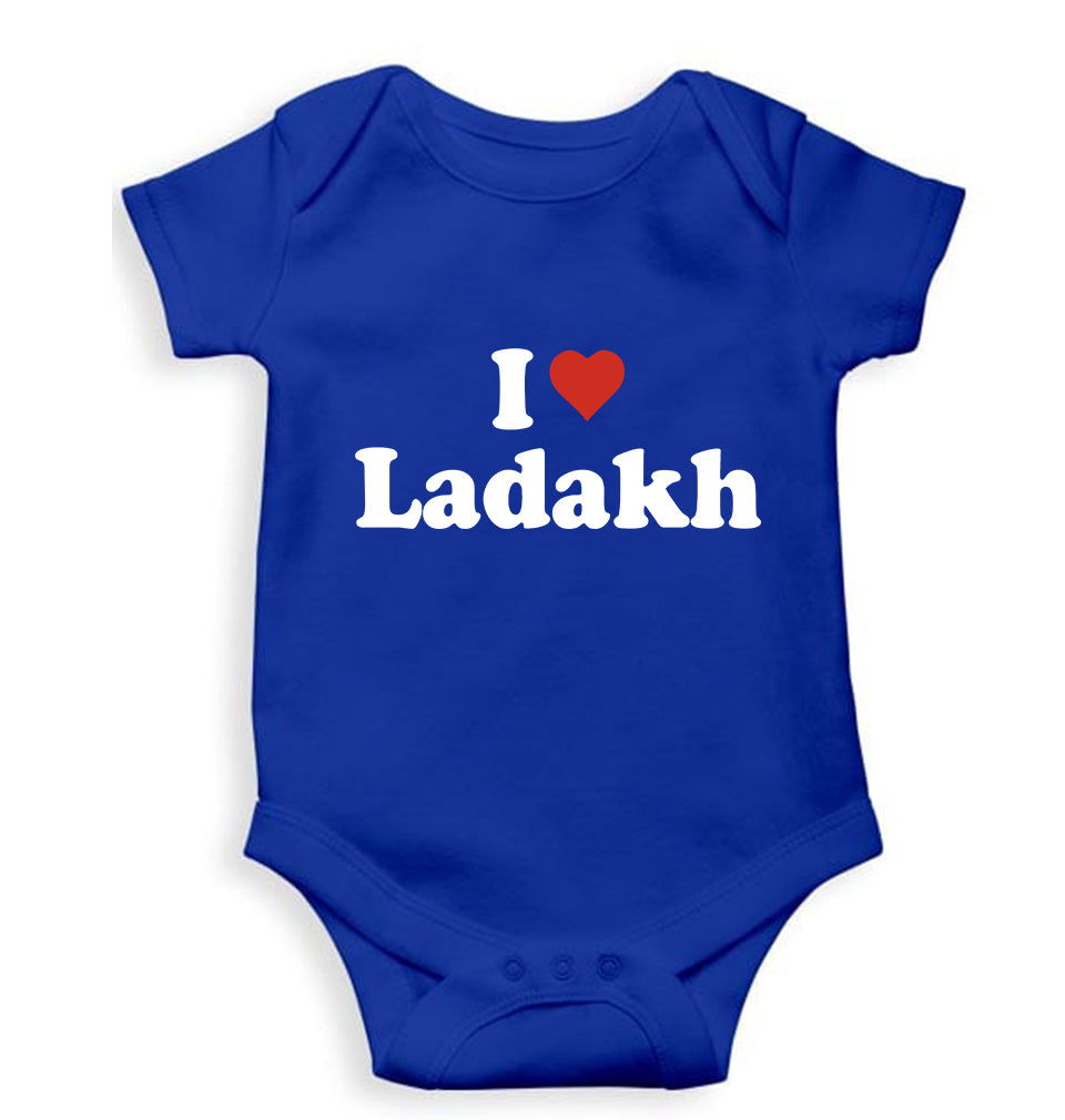 I Love Ladakh Kids Romper For Baby Boy/Girl-0-5 Months(18 Inches)-Royal Blue-Ektarfa.online