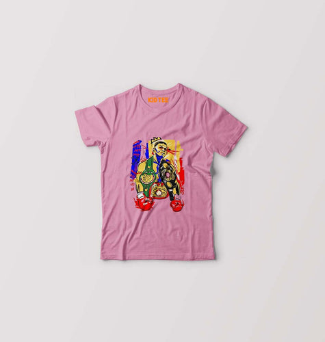 Mike Tyson Kids T-Shirt for Boy/Girl-Pink-Ektarfa.online