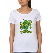 Load image into Gallery viewer, Ninja Turtles TMNT T-Shirt for Women-White-Ektarfa.online
