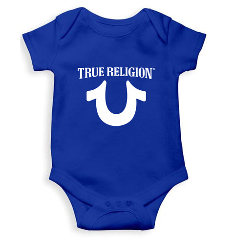 True Religion Kids Romper For Baby Boy/Girl-0-5 Months(18 Inches)-Royal Blue-Ektarfa.online