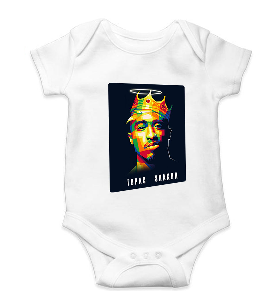 2Pac Tupac Kids Romper For Baby Boy/Girl-White-Ektarfa.online