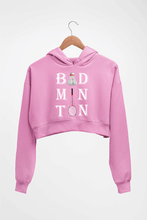 Load image into Gallery viewer, Badminton Crop HOODIE FOR WOMEN-Light Baby Pink-Ektarfa.online
