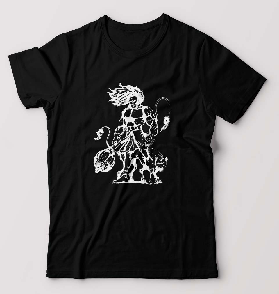 Hanuman Ji (God) T-Shirt for Men-Black-Ektarfa.online