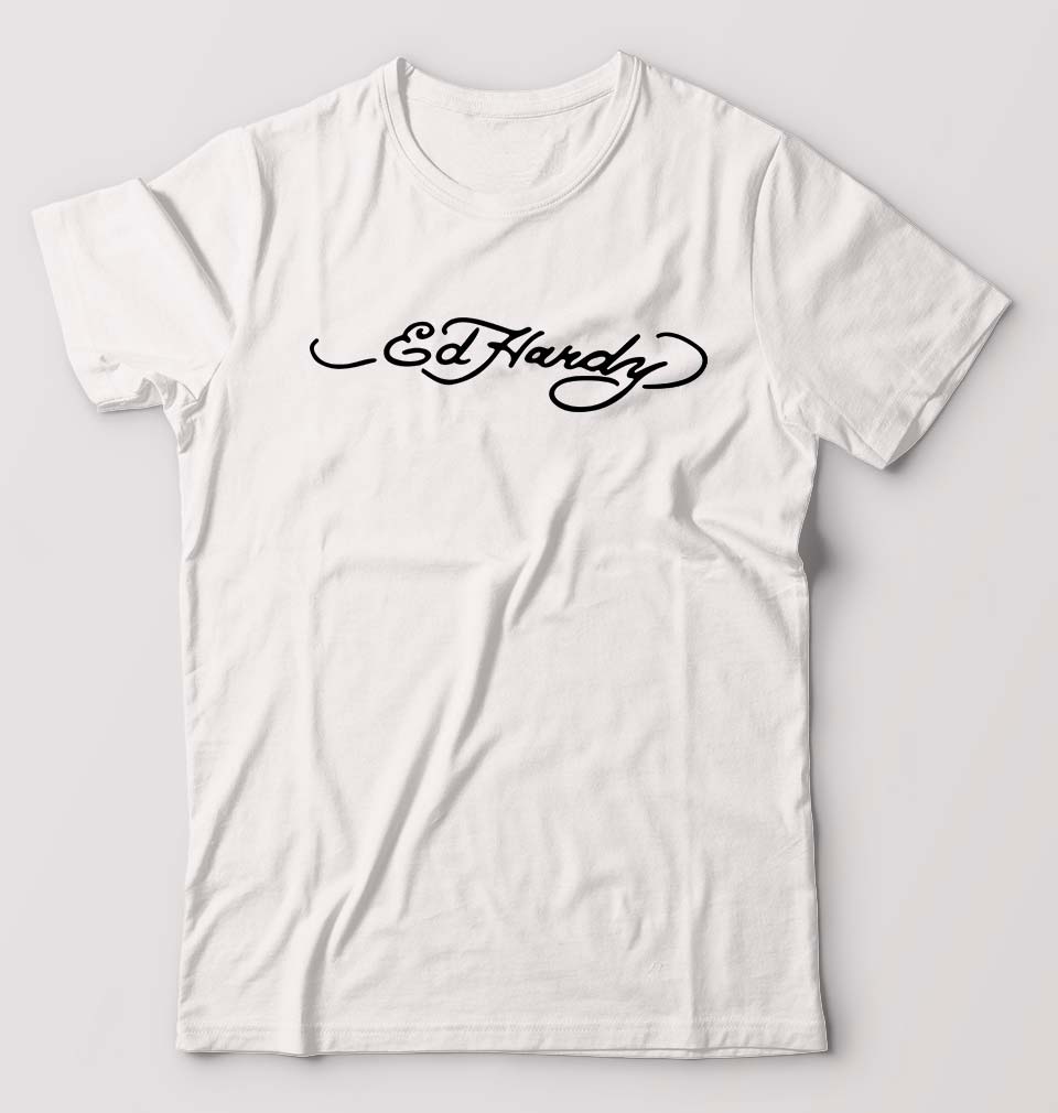 Ed Hardy T-Shirt for Men-White-Ektarfa.online