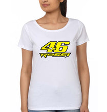 Load image into Gallery viewer, Valentino Rossi(VR 46) T-Shirt for Women-White-Ektarfa.online
