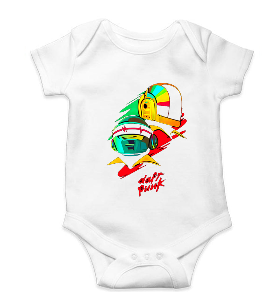 Daft Punk Kids Romper For Baby Boy/Girl-White-Ektarfa.online