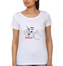 Load image into Gallery viewer, Narcos Drugs T-Shirt for Women-White-Ektarfa.online
