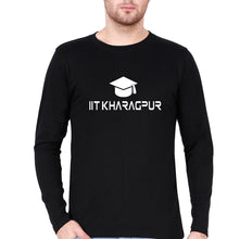 Load image into Gallery viewer, IIT Kharagpur Full Sleeves T-Shirt for Men-Black-Ektarfa.online
