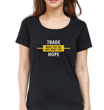 Load image into Gallery viewer, Share Market(Stock Market) T-Shirt for Women-Black-Ektarfa.online
