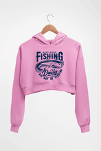 Load image into Gallery viewer, Fishing Crop HOODIE FOR WOMEN-Light Baby Pink-Ektarfa.online
