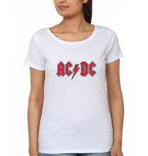 Load image into Gallery viewer, ACDC T-Shirt for Women-White-Ektarfa.online
