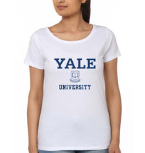 Load image into Gallery viewer, Yale University T-Shirt for Women-White-Ektarfa.online
