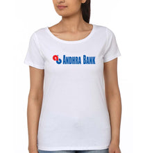 Load image into Gallery viewer, Andhra Bank T-Shirt for Women-White-Ektarfa.online
