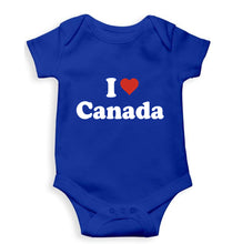 Load image into Gallery viewer, I Love Canada Kids Romper For Baby Boy/Girl-0-5 Months(18 Inches)-Royal Blue-Ektarfa.online
